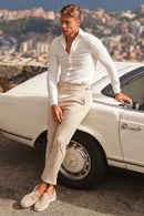 Calça Alfaiataria Ecensse Amalfi Caqui